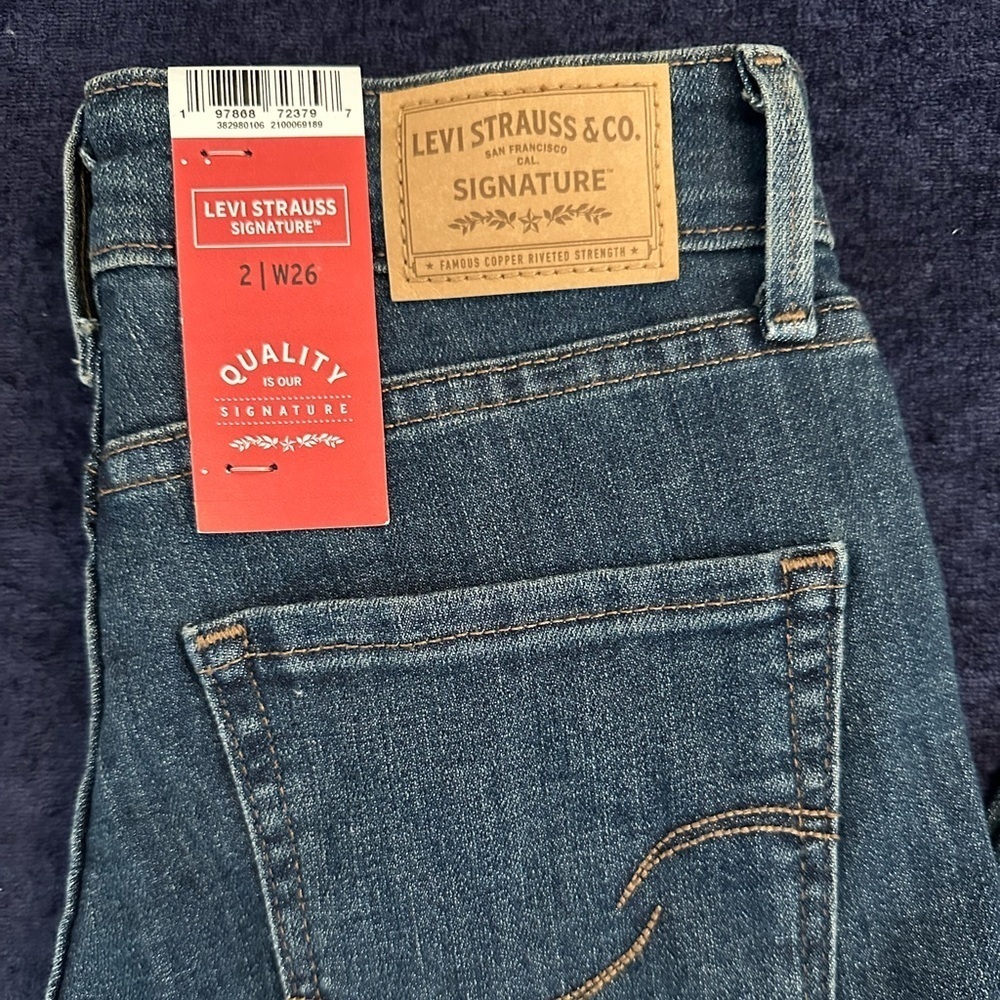 High Rise Blue Jeans - Picture 5 of 10